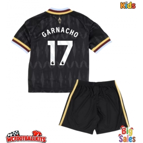 Aston Villa Alejandro Garnacho #17 Replica Away Stadium Kit for Kids 2026-27 Short Sleeve (+ pants)